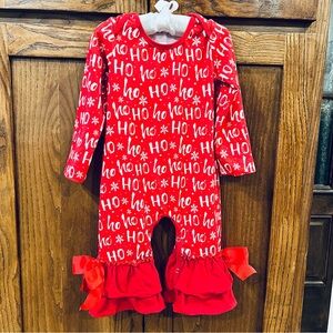 Festive Red Kids One Piece